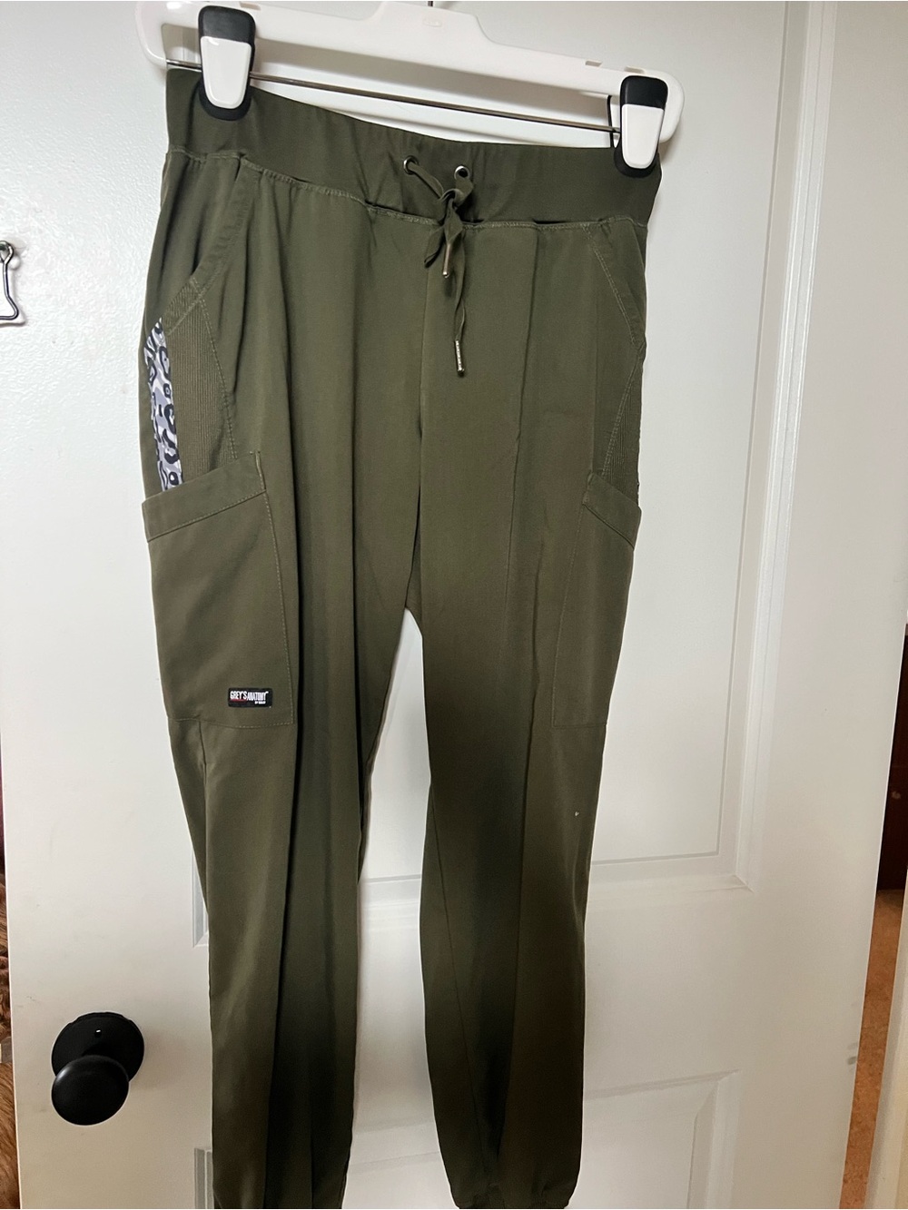 Grey's Anatomy Olive Drawstring Cargo Pants for Men